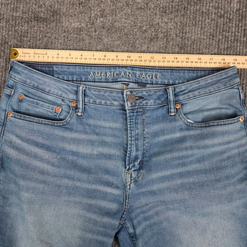 American Eagle Mens Original Straight Leg‎ Jeans Medium Wash Blue 36x30 (36X27)